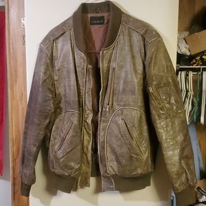 Vintage (1985) Karlsburg Leather Bomber Jacket
